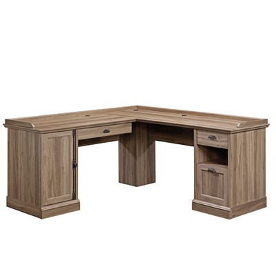 Sauder 418270 Barrister Lane L-Desk, Salt Oak® Finish