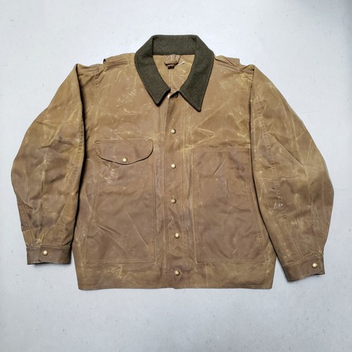 CC FILSON Tin Cloth Jacket Cotton Hunting Fishing Sz USA