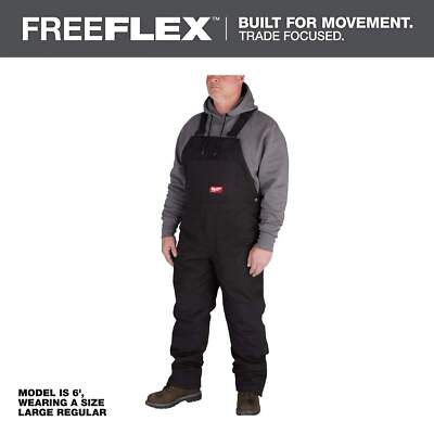 Milwaukee 262B Men's Black FREEFLEX Insulated Bib Overalls