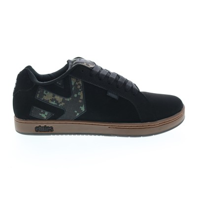 

Etnies Fader 4101000203340 Мужские черные кроссовки на шнуровке из нубука Skate Shoes 8, Черный, Etnies Fader