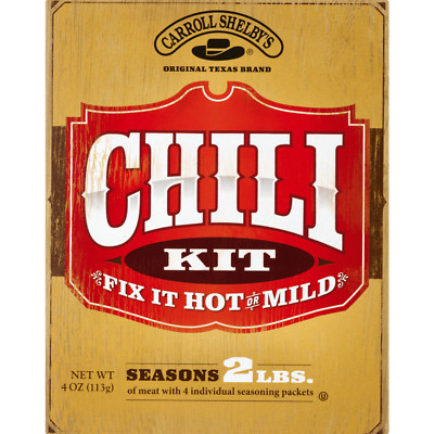 Carroll Shelby s Original Texas Chili Kit 3.65 oz Ships from Dallas TX