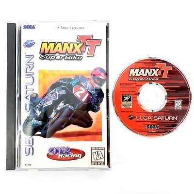 Jeu Sega Saturn MANX TT SUPERBIKE - Complet Boîte PAL - Bon état