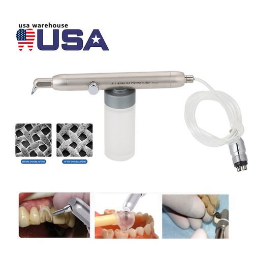 Dental Alumina Air Abrasion Polisher Sandblasting Sandblaster 4 Hole Prophy Gun