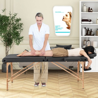 84" Portable Foldable Massage Salon Spa Facial Care Tattoo Bed w/Carrying Bag