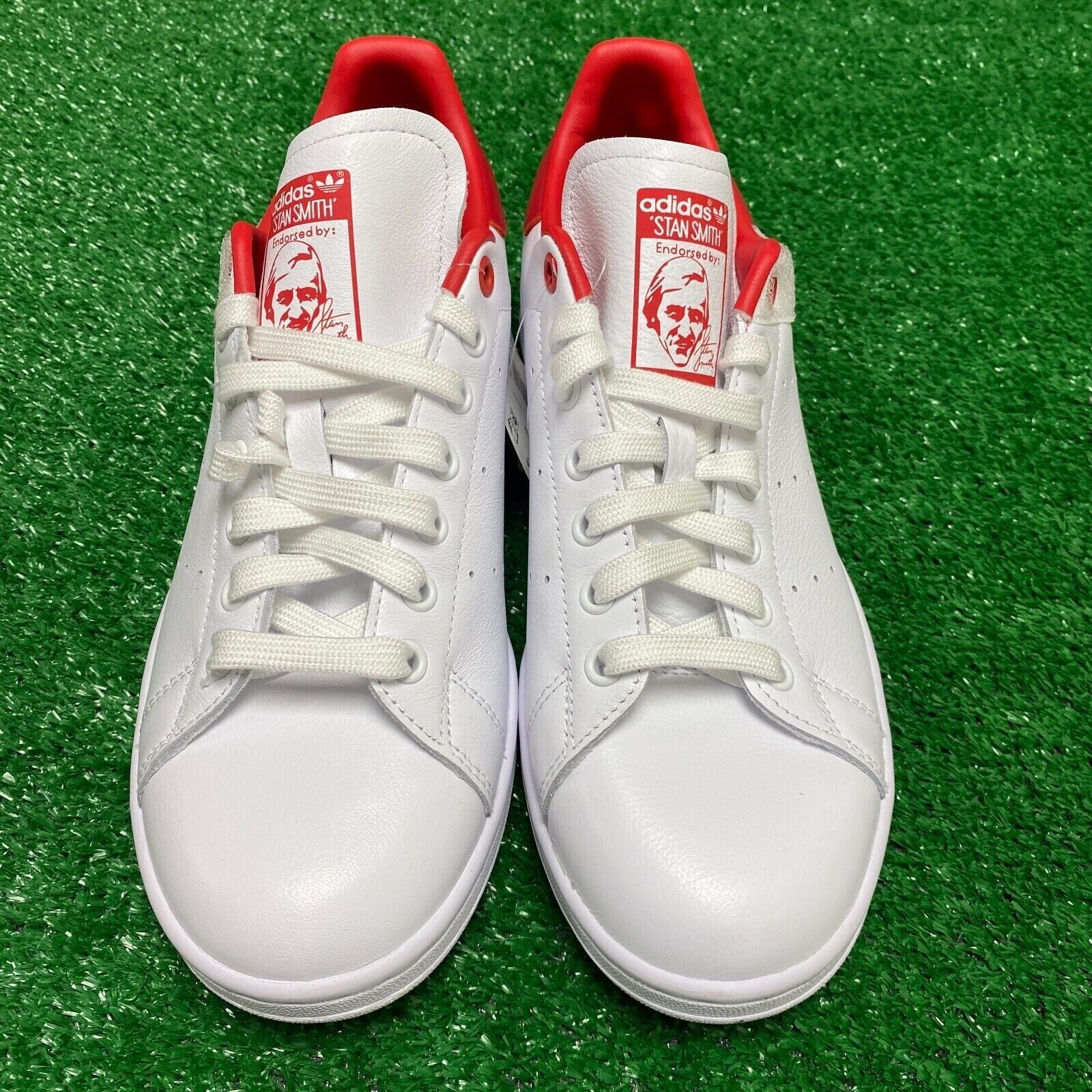 Adidas Originals Stan Smith OG Mens Casual Shoes White Red Adidas Originals Stan Smith OG Mens Casual Shoes White Red