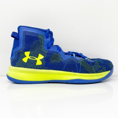 

Under Armour Boys Lightning 4 3000390-401 Синие кроссовки для баскетбола Размер 2Y, Синий, Lightning 4