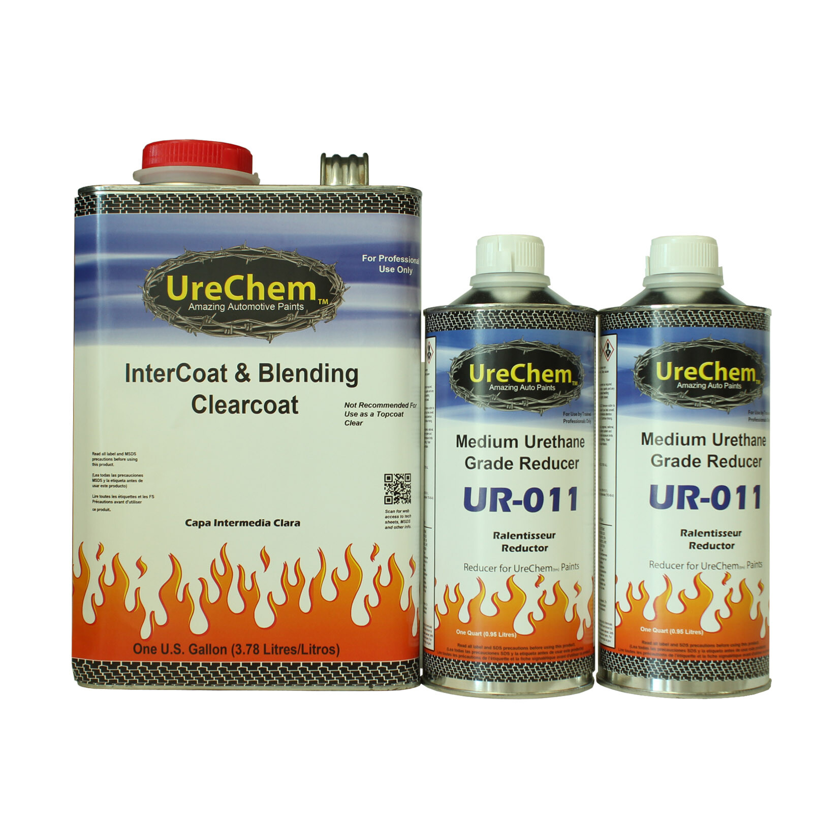 Intercoat Clear Gallon For Applying Pearls, Flakes, And Color Blending