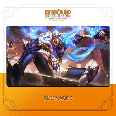 RIFTBOUND LOL TCG Playmat 24x14"(60*35cm) | JHIN Porcelain - Stitched EDGES