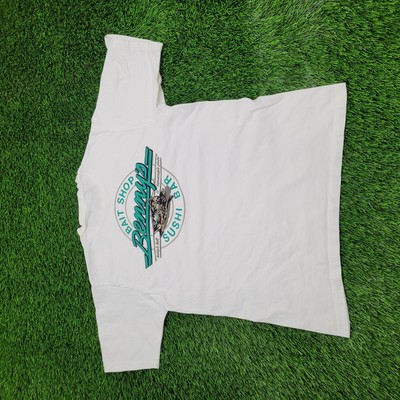 Vintage 80s Crazy-Shirts Bennys Sushi-Bar Shirt Womens Large 20x26 Bait-Shop USA