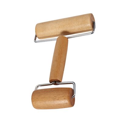 Wooden Pastry Rolling Pin Pizza Baker Roller For Kitchen Baking DEK