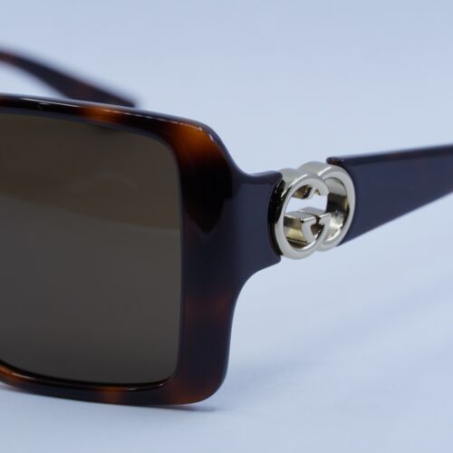Pre-owned Gucci Gg1692s 002 Havana/brown 54-18-135 Sunglasses Authentic