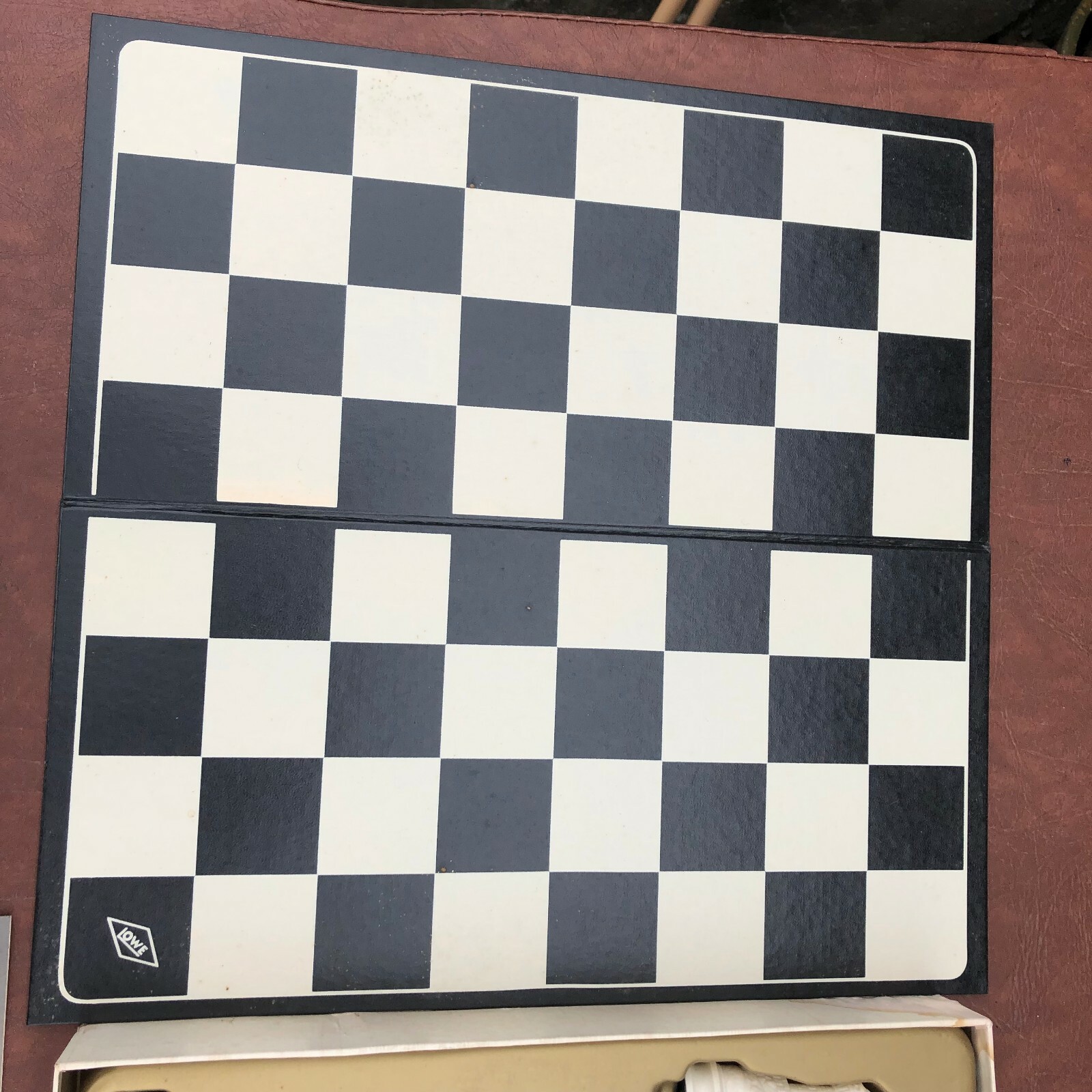 Vintage Lowe Renaissance Chess game set with Board 1959 Mid Century