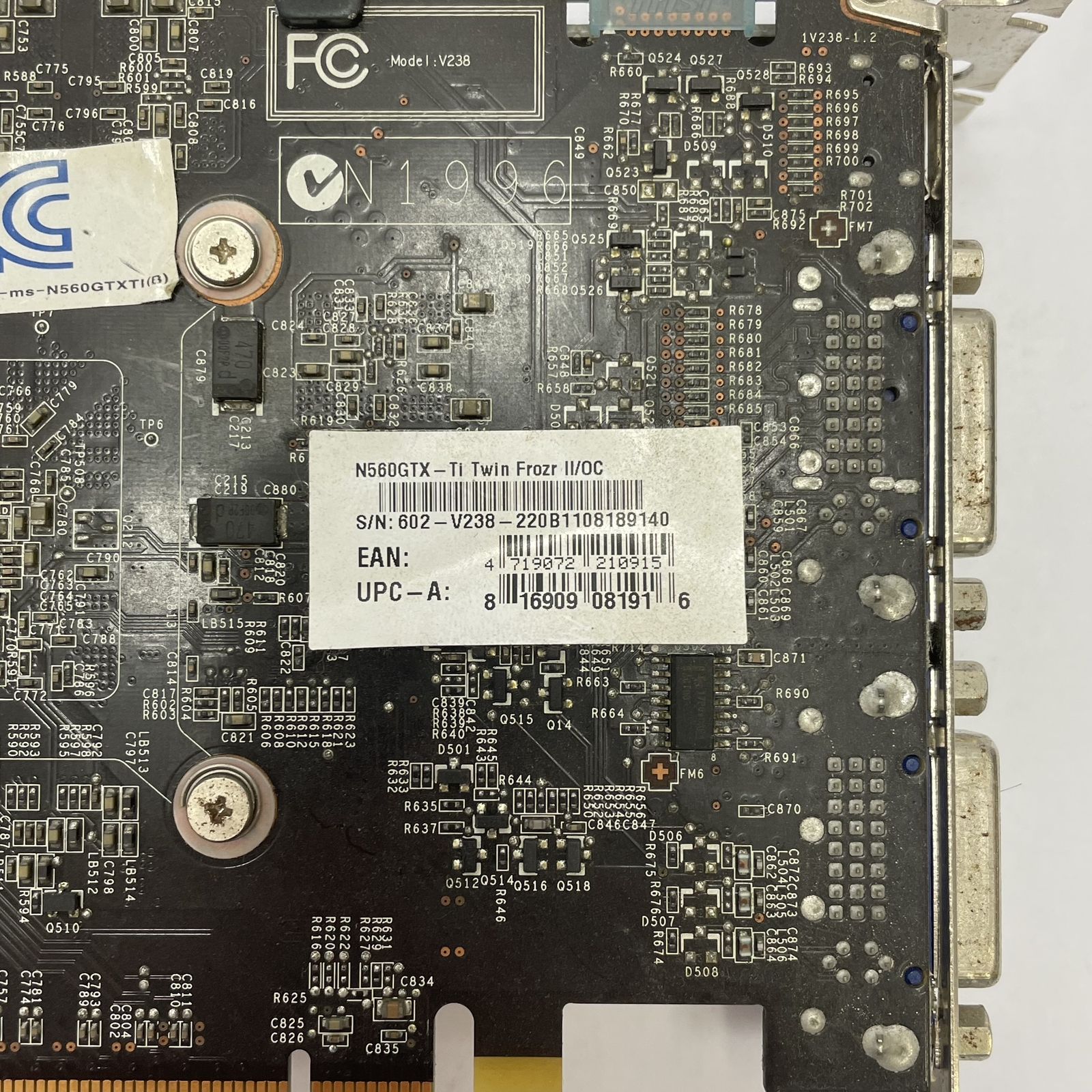 1GB MSI GeForce N560GTX-TI Twin Frozr II DVI HDMI Gaming Graphics