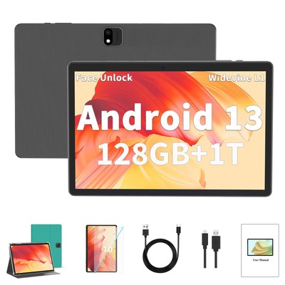 NORTH BISON Android Tablet, 10.1 Inch Android 13 Tablet, 6GB RAM 128GB ROM, 1...