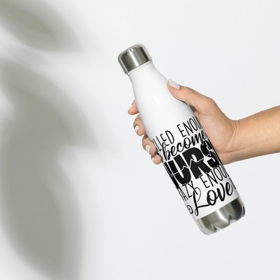 Skilled to Become a Nurse Crazy Enough To Love It Stainless Steel Water Bottle