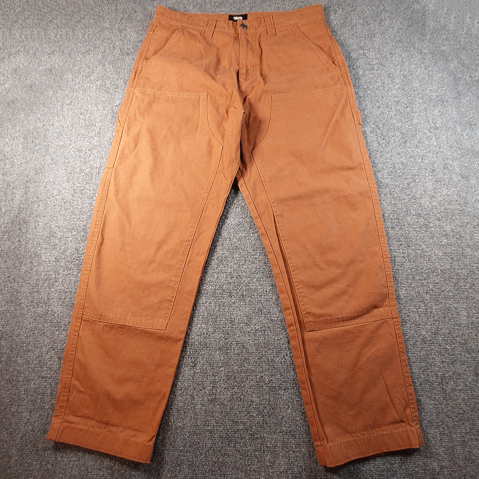 Stussy Double Knee Mens Carpenter Pants 32 Fits 33x30 Work Stussy Double Knee Mens Carpenter Pants 32 Fits 33x30 Work
