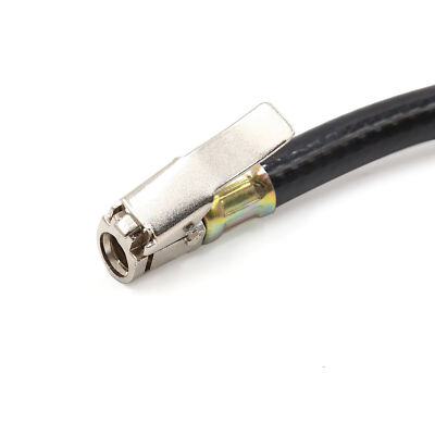 TWO Rubber Air Hose Chuck Tire Pressure Inflator Custom for Car Motorcycle