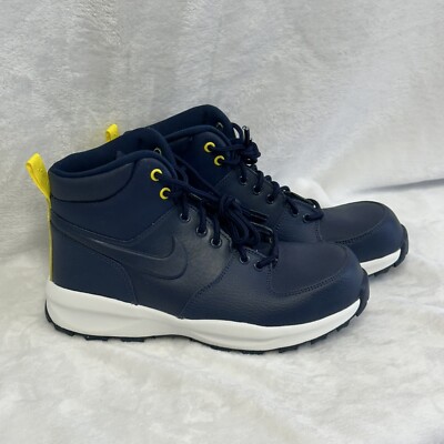 Nike Manoa LTR Big Kids' Boots Obsidian/Summit White/Opti Yellow BQ5372-401 6.5Y