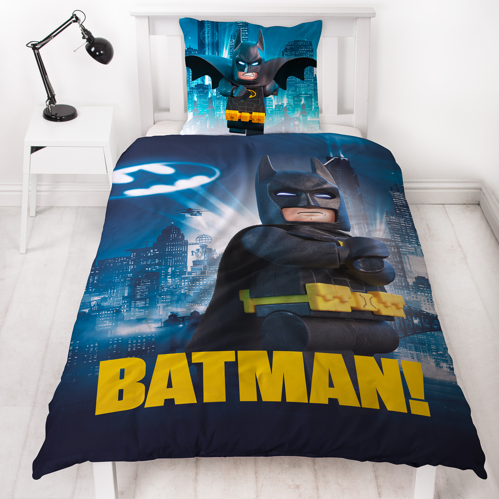 Linon Bettwäsche Lego Batman Gotham 135 x 200cm Kinderbettwäsche