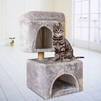 Cat Tree Tower Condo Bed Furniture Scratching Post Pet Tree Kitty Play House 28''