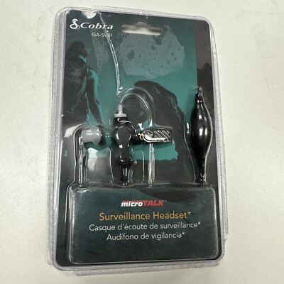 Cobra MicroTalk Surveillance Headset GA-SV01