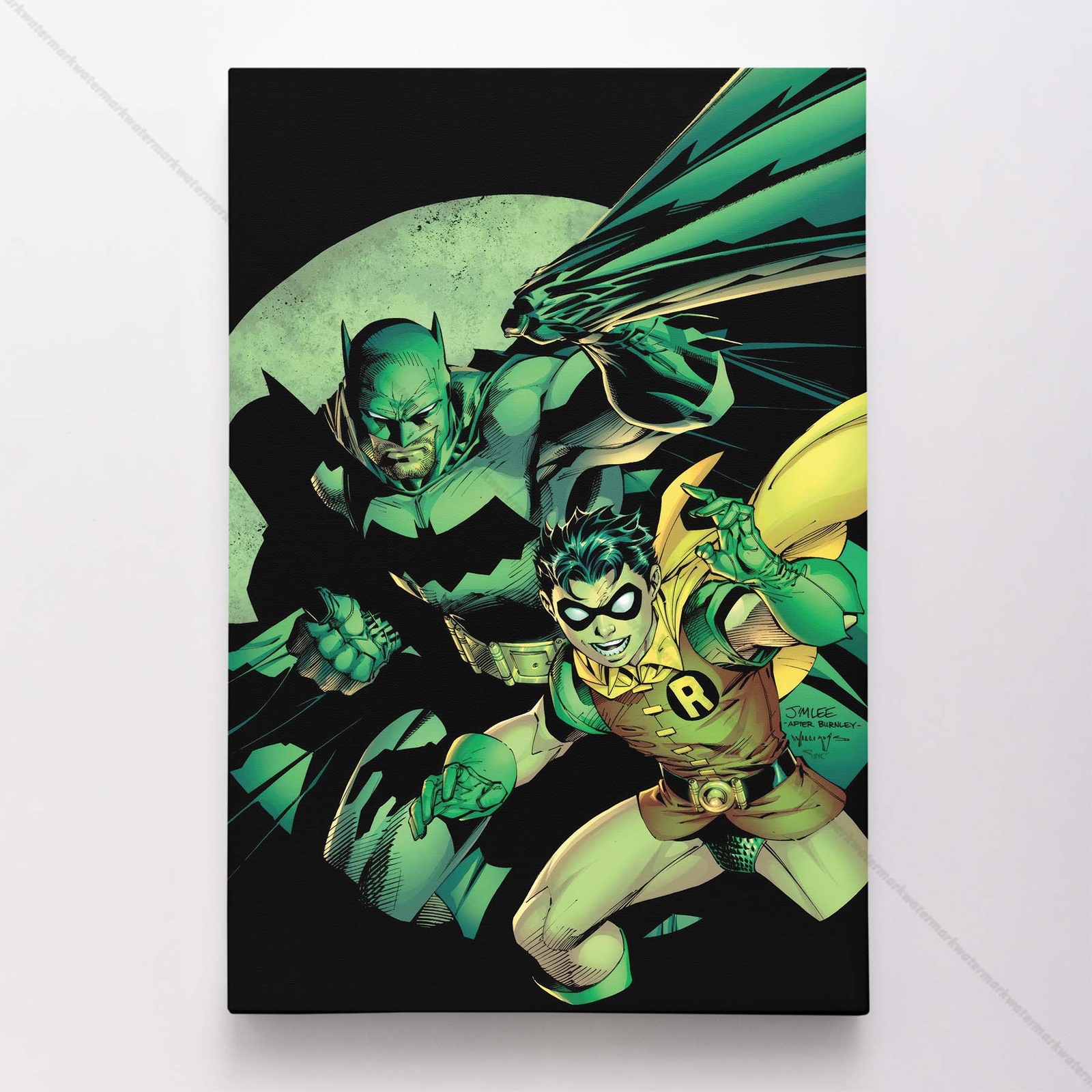 Batman & Robin Poster Canvas Dark Knight Comic Book Cover Art Print #37566