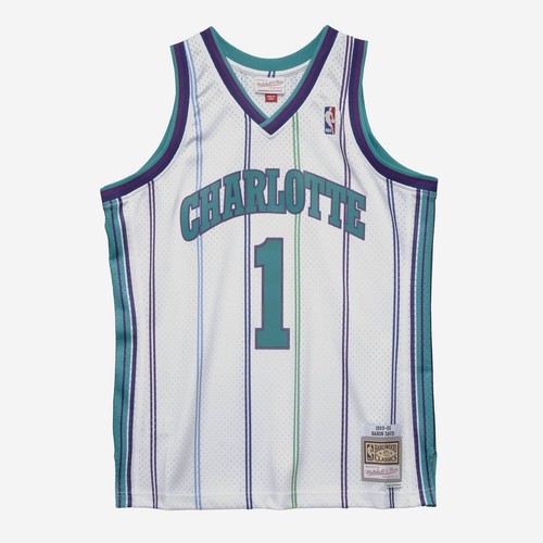 

MITCHELL - NESS ФУТБОЛКА NBA SWINGMAN CHARLOTTE HORNETS 1999 BARON DAVIS, Белый