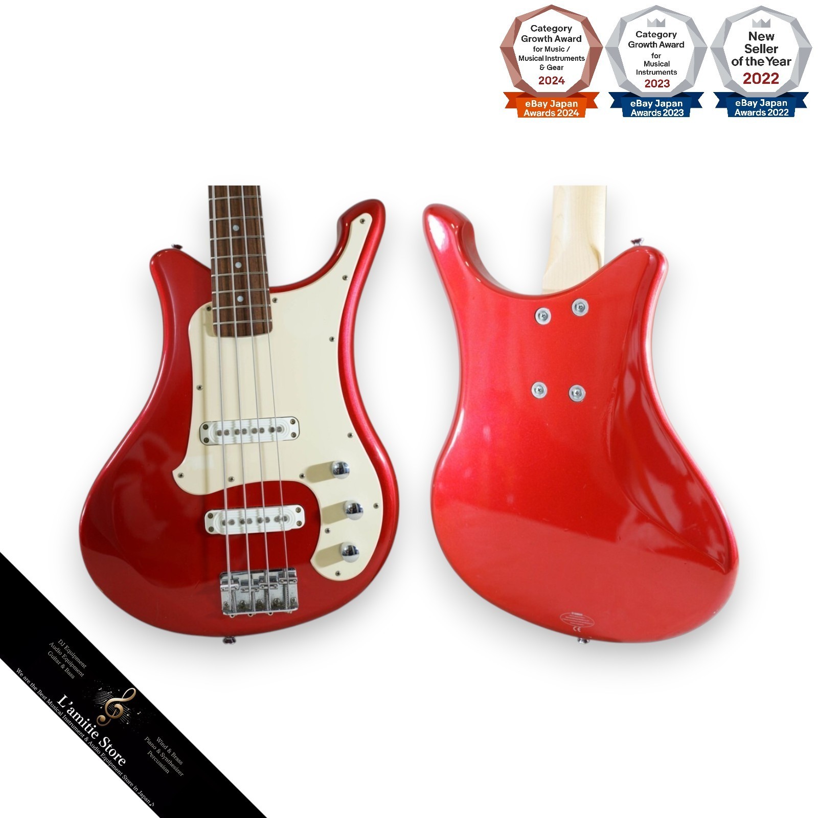 YAMAHA SBV500 (サンバースト) エレキベース ◆完全作動品 Yamaha SBV-500 Metaric Red Frying Samurai Electric Bass