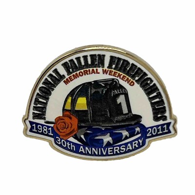 National Fallen Firefighters Memorial Fire Department Rescue Enamel Hat Pin