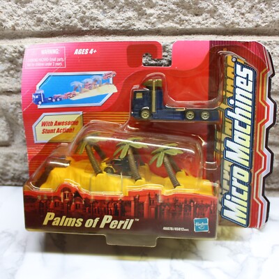 Vintage 2003 Hasbro Micro Machines Palms Of Peril Stunt Action Playset SEALED