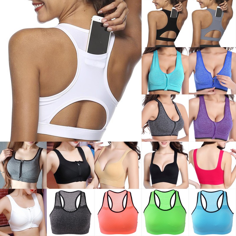 ladies padded sports bra