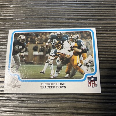 1979 Fleer Team Action Football Card #18 Detroit Lions  Jimmy Allen