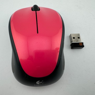 Logitech Design Collection M317 Wireless Optical Mouse Pink/Salmon With Receiver