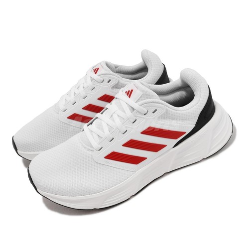 adidas Galaxy 6 M Footwear White Better Scarlet Мужские шоссейные кроссовки HP2428