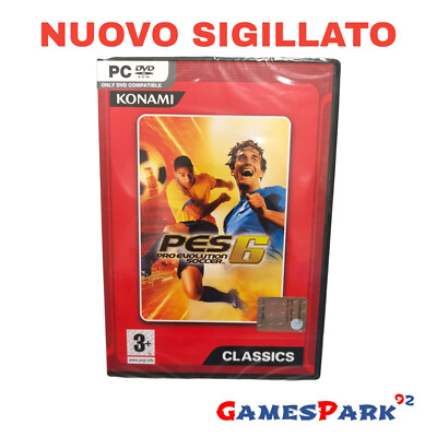 PRO EVOLUTION SOCCER 6 PES PC GAMES COMPUTER GIOCO NUOVO PER Italiano PAL CALCIO
