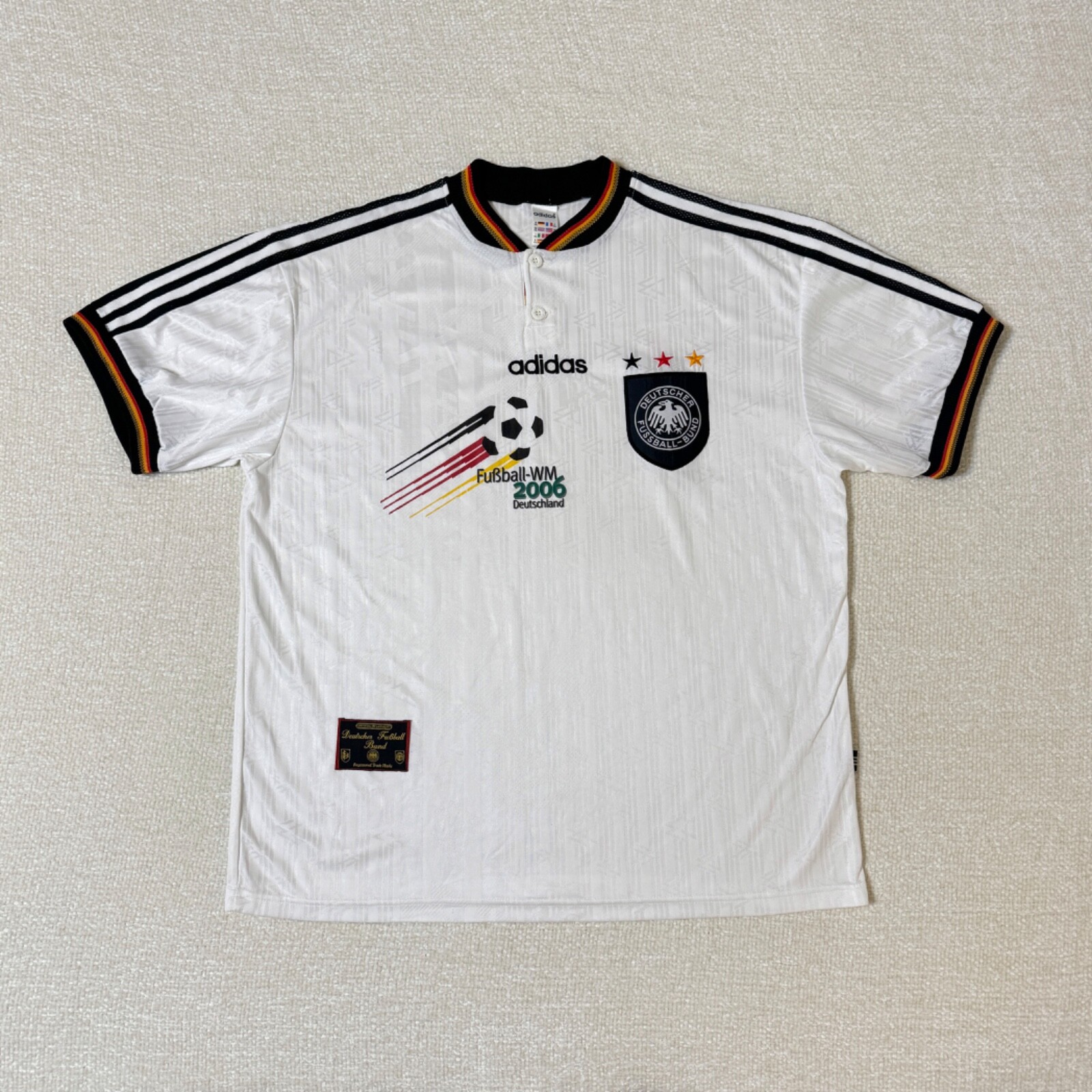 Germany 1996/1997/1998 Home Football Shirt Soccer Jersey Adidas