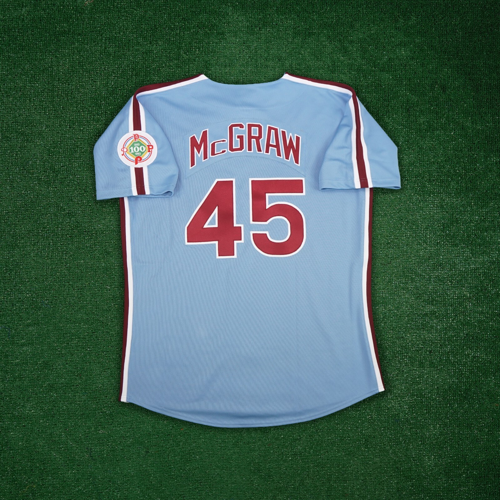 シャツ Tug McGraw 1984 Philadelphia Phillies Cooperstown Men's Blue