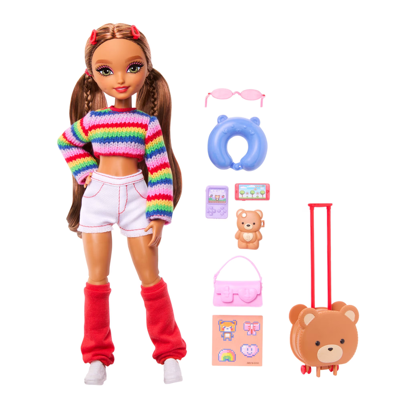Dream Besties Weekend Getaway Teresa Fashion Doll with 7 Travel Themed