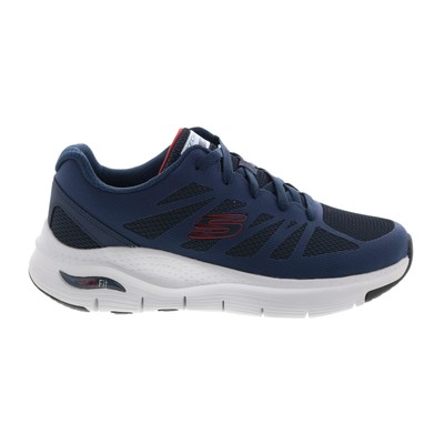 

Skechers Arch Fit Charge Back Мужские синие очень широкие кроссовки для образа жизни, Синий, Skechers Arch Fit Charge Back