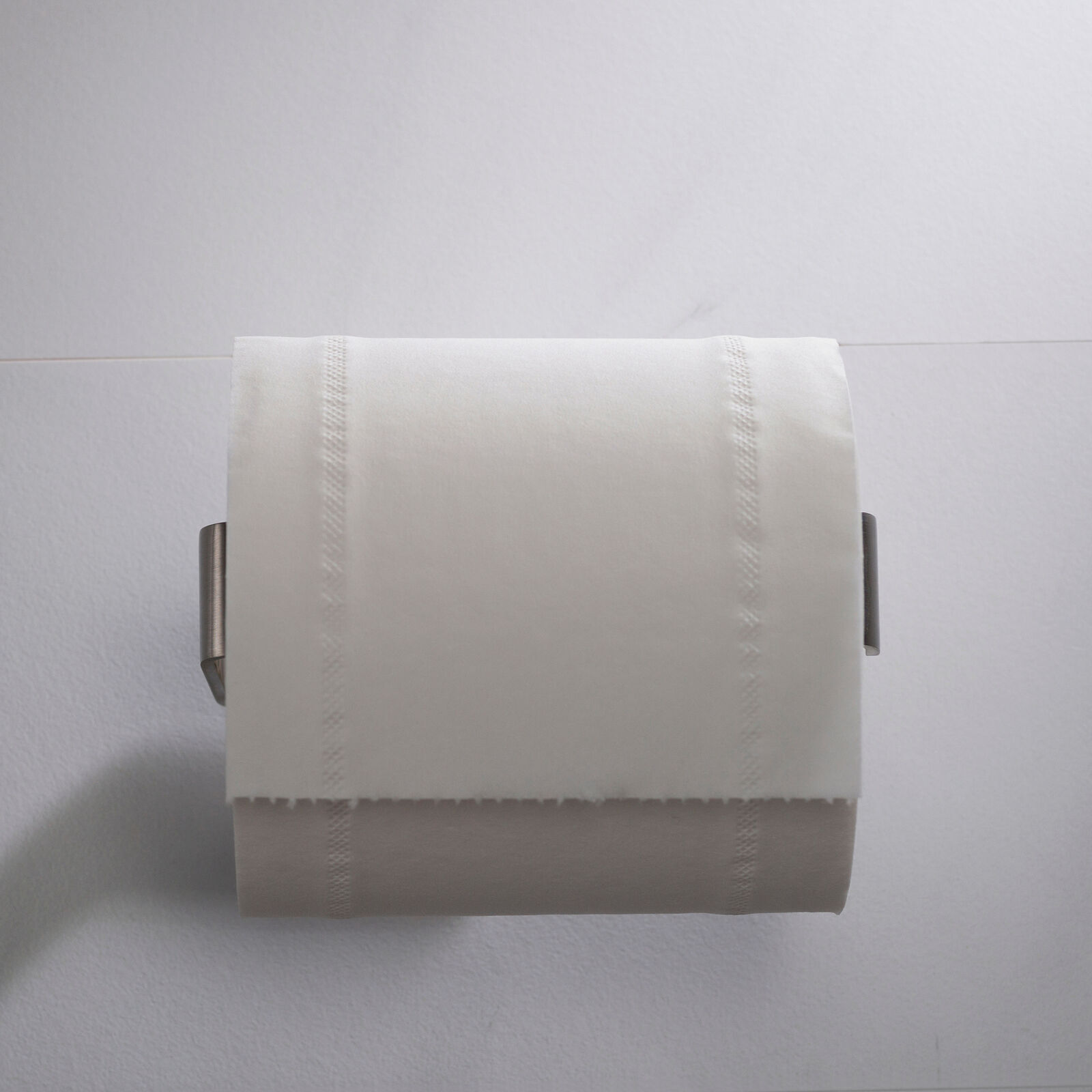 Bathroom Toilet Paper Holder Brushed Nickel Finish Heavy Duty Design Durable
