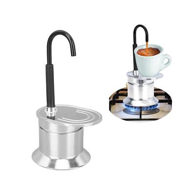 Single Tube Mini Coffee Pot Spout Stovetop Mini Coffee Pot Cafe Maker Reusable