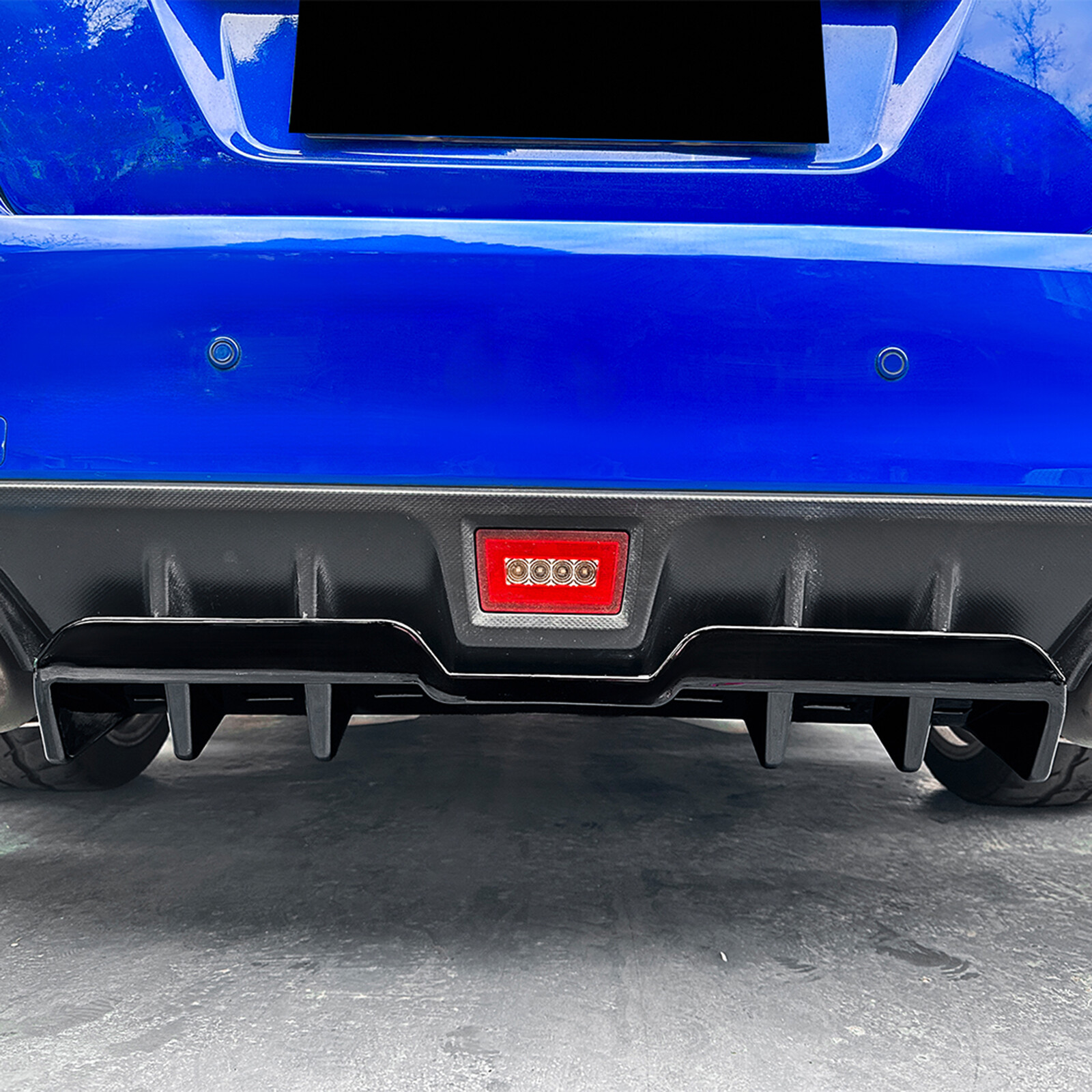 Gloss Black Rear Bumper Diffuser Lip For Subaru WRX STI VA 2015