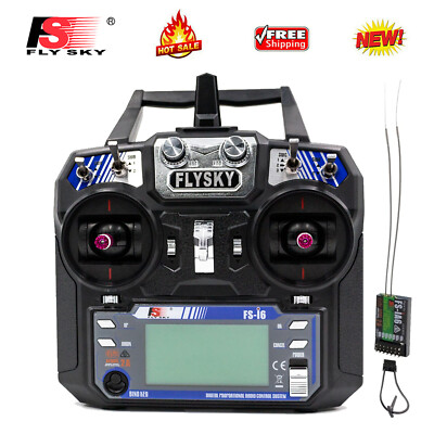 Flysky FS-i6 6CH 2.4GHz Radio RC Transmitter w/FS-iA6 Receiver for RC Helicopter