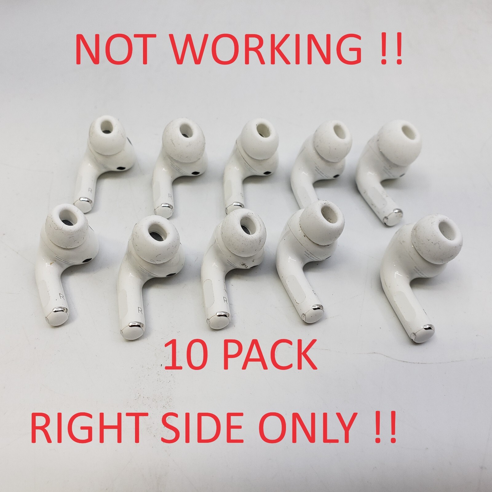 10 PACK Original Apple AirPods Pro - Right Side ONLY A2083
