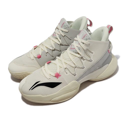 

Мужские баскетбольные кроссовки Li Ning Power VIII V2 8 Vanilla White Grey Black ABPS001-1, Белый, Power Viii V2
