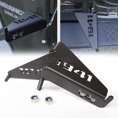 2pcs Steel Foot Pegs Door Hinge Pedal for 2007-2021 Jeep Wrangler JK JL Rubicon