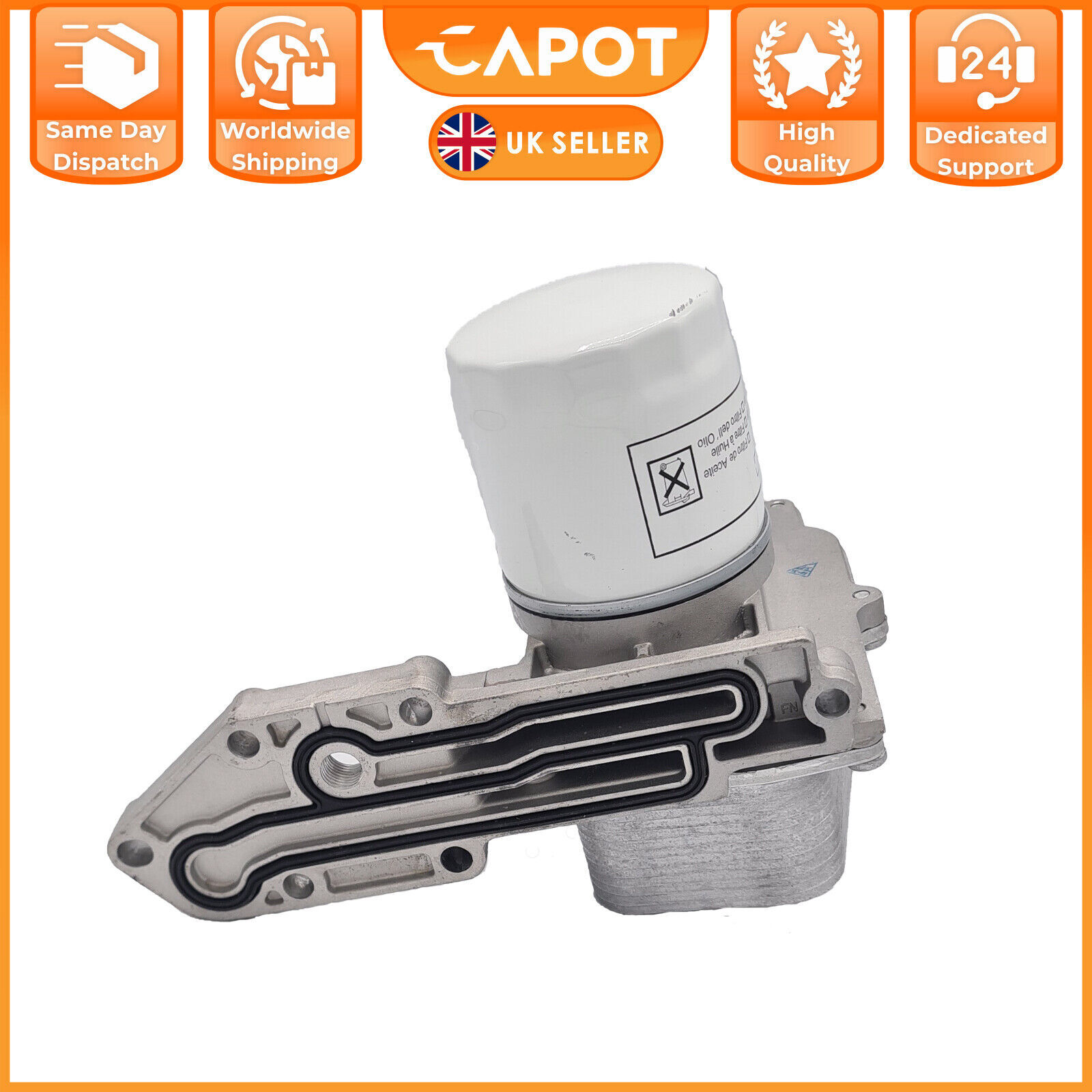 Refrigerador de aceite completo modificado y filtro para Ford Transit Mk6 Mk7