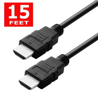 HDMI Cable Cord 1.4 4K 3D HDTV PC Xbox PS5 High Speed Plug 3 6 10 15 25 30 50 FT