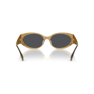 Pre-owned Versace 0ve2263-143387 Black Sunglasses In Gray