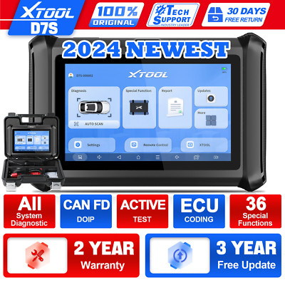XTOOL D7S OBD2 Bidirectional Scanner All System Diagnostic Tool CAN FD / DOIP